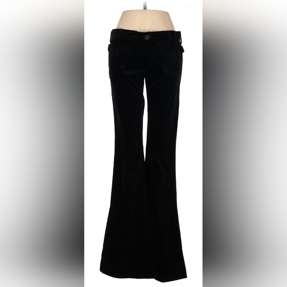 Juicy Couture 28 Waist Black Velvet Flare Leg Dress Pants EUC RARE FIND